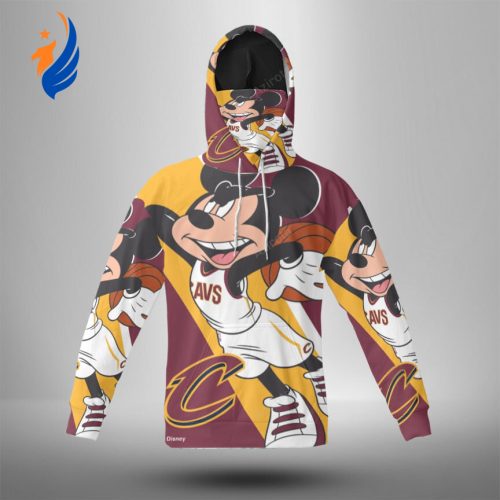 Cleveland Cavaliers Mickey Disney2 3d Hoodie With Mask Cleveland Cavaliers Mickey Disney2 3d Hoodie With Mask