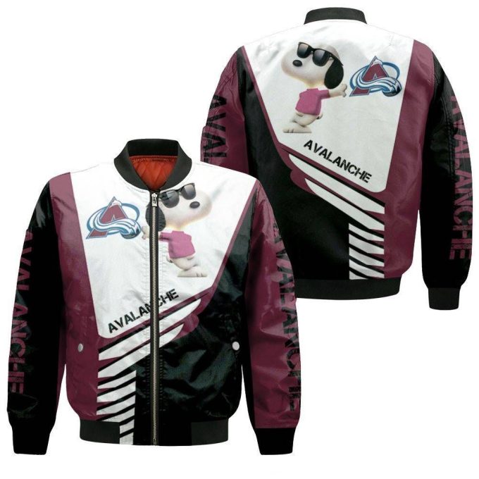 Colorado Avalanche Snoopy For Fans Bomber Jacket  – Gift for Men Women