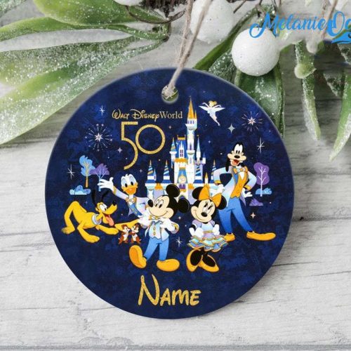 Custom Disney 50th Anniversary Ornaments, Mickey and Friends Ornaments