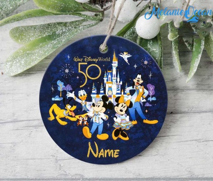 Custom Disney 50th Anniversary Ornaments, Mickey and Friends Ornaments