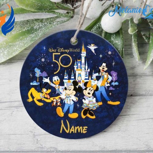 Custom Disney 50th Anniversary Ornaments, Mickey and Friends Ornaments