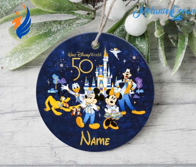 Custom Disney 50th Anniversary Ornaments, Mickey and Friends Ornaments Custom Disney 50th Anniversary Ornaments, Mickey and Friends Ornaments