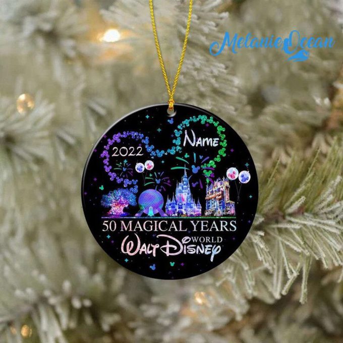 Custom Disney 50th Anniversary Ornaments, Mickey Ornaments