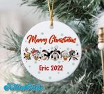 Custom Merry Christmas 2022 Ornament, Mickey And Friends Christmas Ornament
