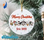 Custom Merry Christmas 2022 Ornament, Mickey And Friends Christmas Ornament