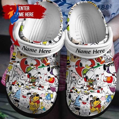 Custom Name Clogs Snoopy Classic Clogs for kids and adults Custom Name Clogs Snoopy Classic Clogs for kids and adults