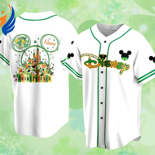 Clogs Shoes – Clog Shoes Mickey Mouse Gosh Cheese Custom Saint Patrick s Day Disneyland Baseball Jersey - Personalized Mickey St Patrick Family Vacation Trip Gear for Baseball Lovers