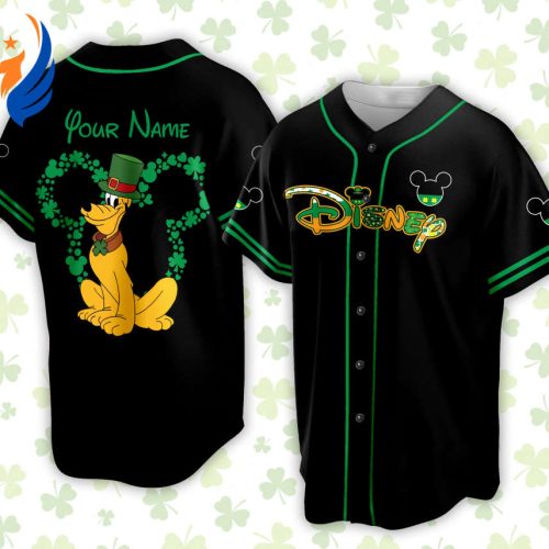 Stitch Mickey Clogs-Slippers-Slippers 3D Clog Shoes Personalized Mickey St Patrick Day Disneyland Baseball Jersey - Ideal for Baseball Lovers & Family Vacation Trips