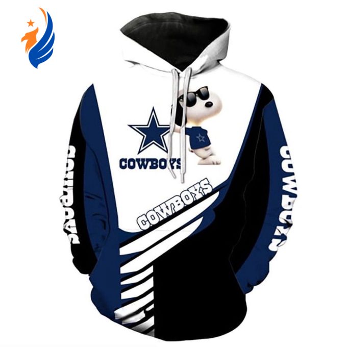 Dallas Cowboys NFL Snoopy Peanuts 3D All Over Print Hoodies Dallas Cowboys NFL Snoopy Peanuts 3D All Over Print Hoodies