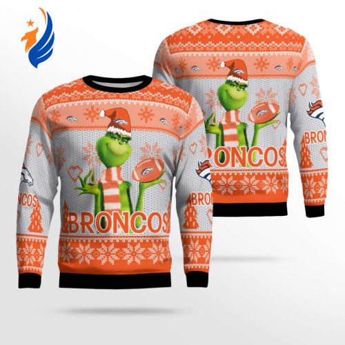 Denver Broncos The Grinches Christmas AOP Ugly Sweater Denver Broncos The Grinches Christmas AOP Ugly Sweater