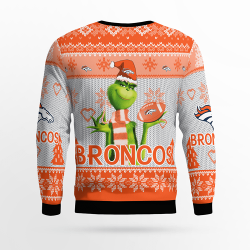 Denver Broncos The Grinches Christmas AOP Ugly Sweater Denver Broncos The Grinches Christmas AOP Ugly Sweater