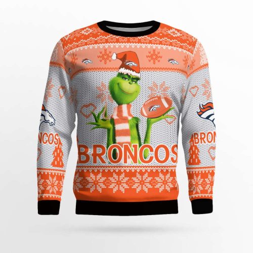 Denver Broncos The Grinches Christmas AOP Ugly Sweater Denver Broncos The Grinches Christmas AOP Ugly Sweater