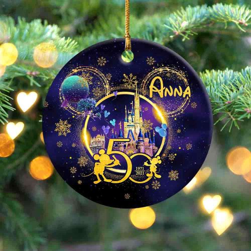 Disney 50th Anniversary Ornaments, Mickey and Friends Ornaments