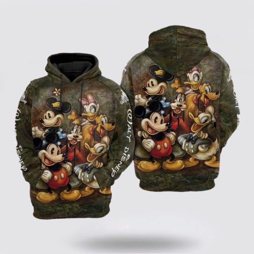 Disney Family Mickey Mouse And Friend 3D Hoodie Disney Family Mickey Mouse And Friend 3D Hoodie