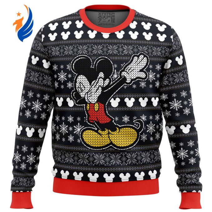 Disney Mickey Dabbing Ugly Christmas Sweater