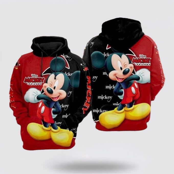 Disney Mickey Mouse Cute Lover All Over Print Hoodie
