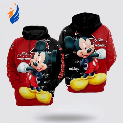 Disney Mickey Mouse Cute Lover All Over Print Hoodie Disney Mickey Mouse Cute Lover All Over Print Hoodie