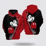 Disney Mickey Mouse Cute Lover Art 3D Hoodie Disney Mickey Mouse Cute Lover Art 3D Hoodie