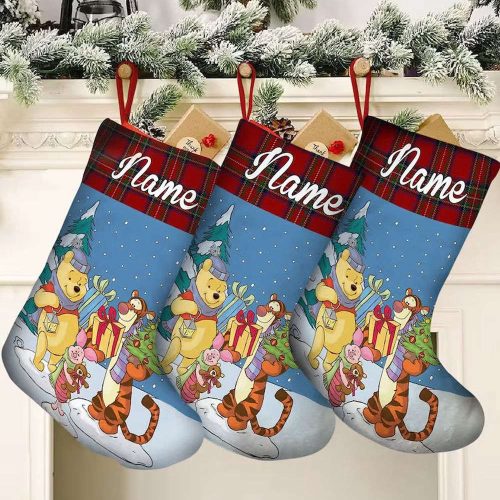 Magical Disney Pooh 2023 Family Christmas Stocking – Delightful Festive Décor