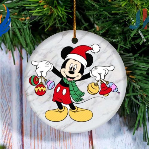 Disney Santa Ornament, Disney Ornament, Mickey Ornament