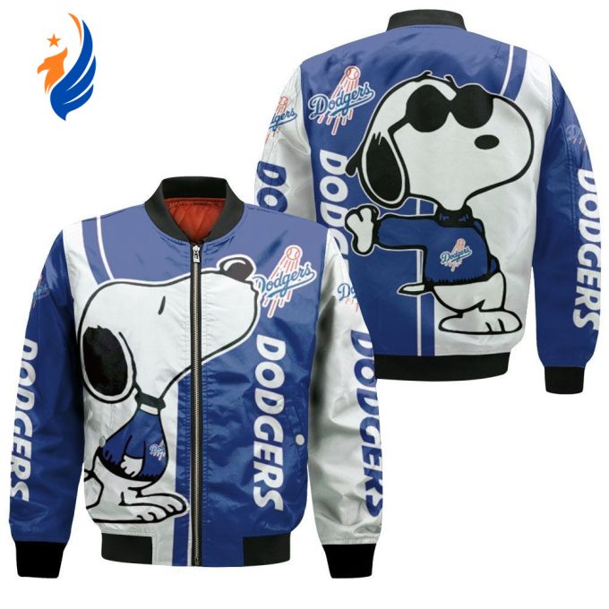 Dodgers Snoopy Lover Bomber Jacket  – Gift for Men Women