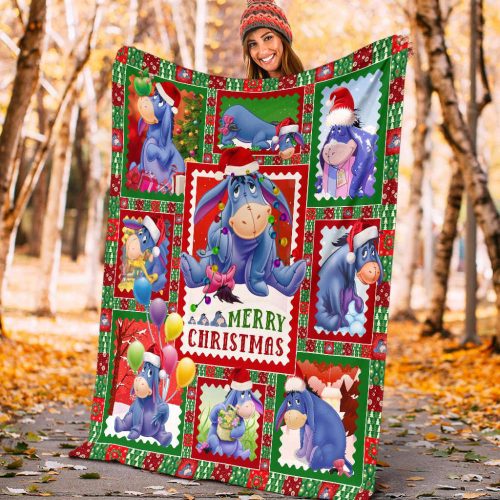 F89 DN Christmas Blanket Winnie The Pooh Blanket Eeyore Merry Christmas Blanket F89 DN Christmas Blanket Winnie The Pooh Blanket Eeyore Merry Christmas Blanket