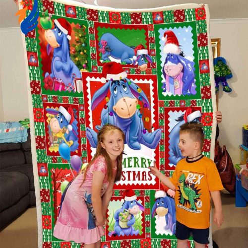 F89 DN Christmas Blanket Winnie The Pooh Blanket Eeyore Merry Christmas Blanket F89 DN Christmas Blanket Winnie The Pooh Blanket Eeyore Merry Christmas Blanket