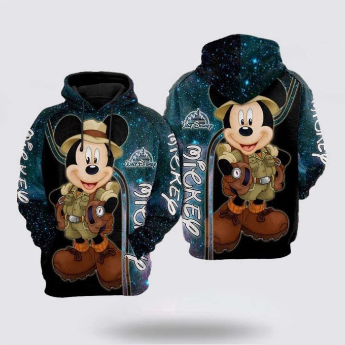 For Mickey Mouse Lovers Galaxy Gift For Fan 3D Hoodie