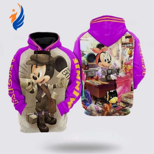 Funny Mickey Mouse Minnie Mouse Walt Disney 3D Hoodie Funny Mickey Mouse Minnie Mouse Walt Disney 3D Hoodie