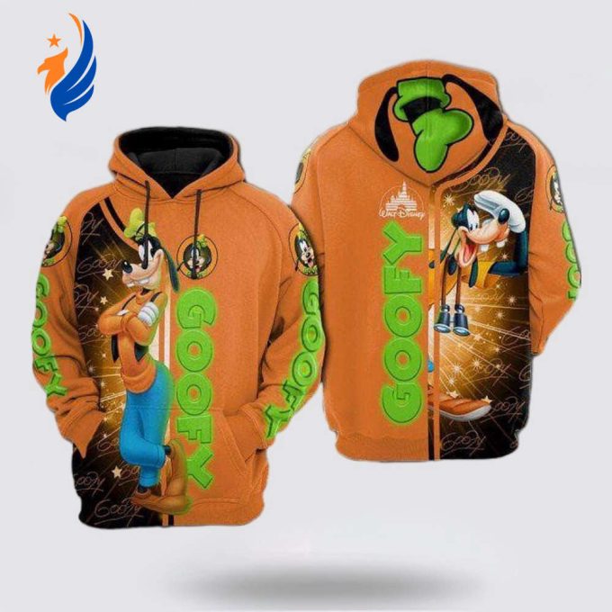 Goofy Mickey Mouse Disney Cartoon 3D Hoodie Goofy Mickey Mouse Disney Cartoon 3D Hoodie