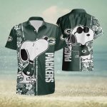Get Game Day Ready with Green Bay Packers Snoopy Hawaiian Shirt – Official NFL Merchandise