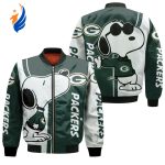 Green Bay Packers Snoopy Lover Bomber Jacket – Gift for Men Women Green Bay Packers Snoopy Lover Bomber Jacket – Gift for Men Women