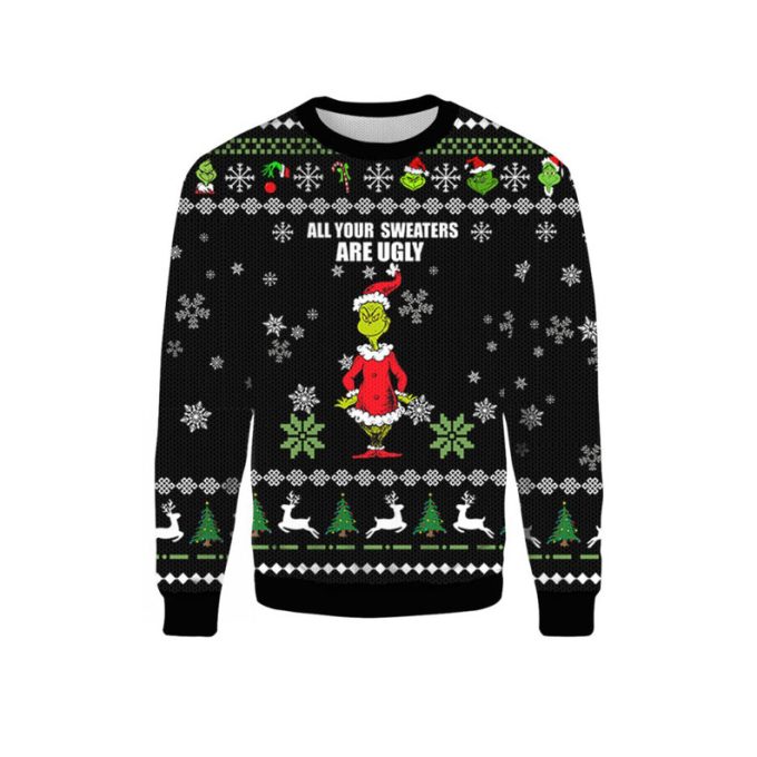 Grinches All Your Sweaters Are Ugly Christmas Sweater Gift Xmas