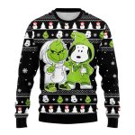 Grinches And Snoopy Ugly Sweater Gifts, Snoopy Gift Fan Ugly Sweater