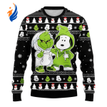 Grinches And Snoopy Ugly Sweater Gifts, Snoopy Gift Fan Ugly Sweater