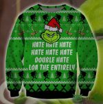 Grinches Hate Hate Hate Symbol 3D Christmas Ugly Sweater