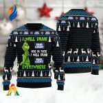 Grinches I Will Drink Bud Light Everywhere Ugly Christmas Sweater Grinches I Will Drink Bud Light Everywhere Ugly Christmas Sweater