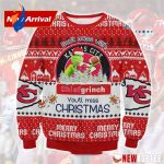 Grinches Kansas City Chief Ugly Christmas Sweater