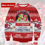 Grinches Kansas City Chief Ugly Christmas Sweater