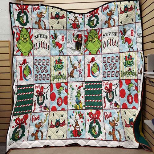 Grinches Lover Quilt Blanket 2 Grinches Lover Quilt Blanket 2