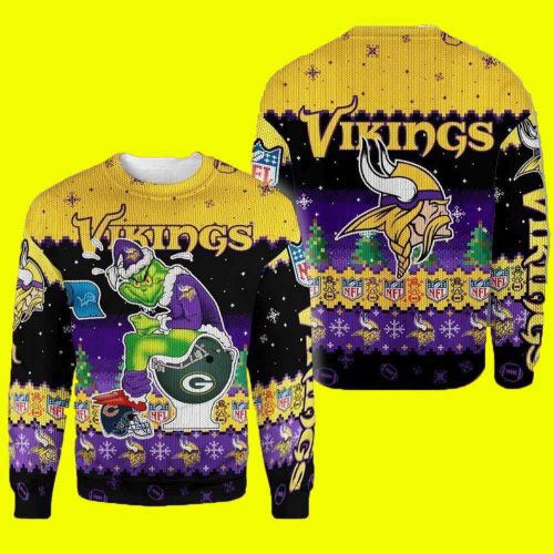 Grinches Minnesota Vikings Sit On Others Team Nfl Ugly Christmas Sweater Grinches Minnesota Vikings Sit On Others Team Nfl Ugly Christmas Sweater