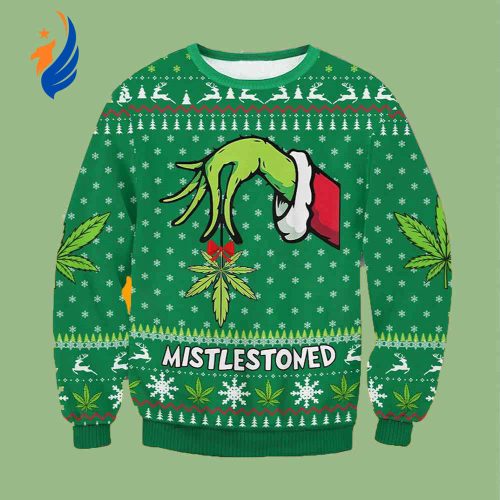 Grinches Mistlestoned Merry Ugly Christmas Sweater Grinches Mistlestoned Merry Ugly Christmas Sweater