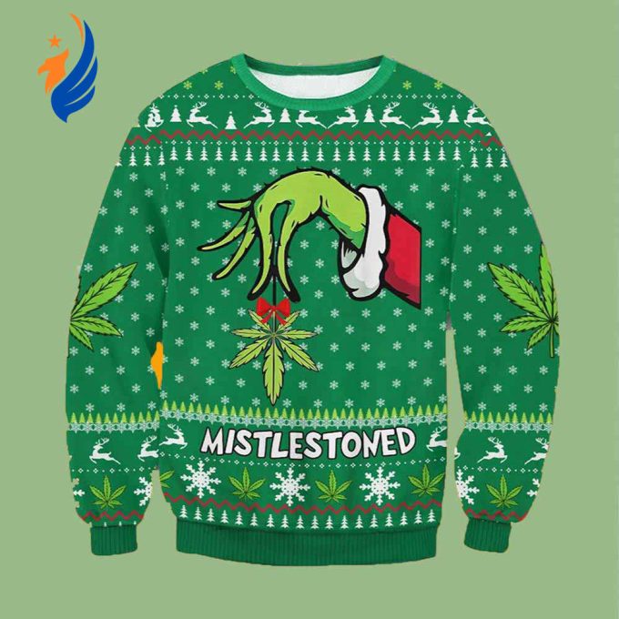 Grinches Mistlestoned Merry Ugly Christmas Sweater Grinches Mistlestoned Merry Ugly Christmas Sweater