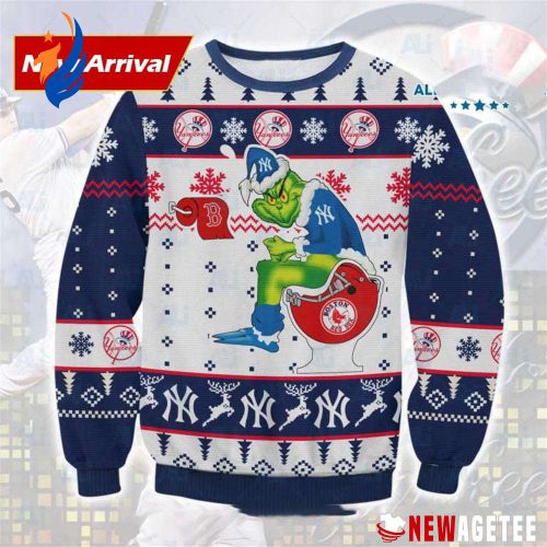 Grinches New York Yankees Ugly Christmas Sweater Grinches New York Yankees Ugly Christmas Sweater