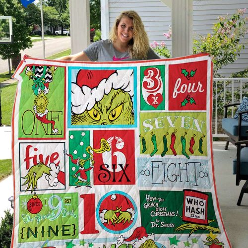 Grinches Quilt Blanket, Gift Christmas, Thanksgiving, Perfect Holiday Gift, Cozy Gift for All Occasions Grinches Quilt Blanket, Gift Christmas, Thanksgiving, Perfect Holiday Gift, Cozy Gift for All Occasions