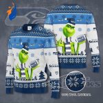 Grinches Seattle Seahawks 3D Ugly Christmas Sweater Grinches Seattle Seahawks 3D Ugly Christmas Sweater