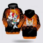 Halloween Town Mickey Mouse And Minnie Mouse 3D All Over Printed Hoodie