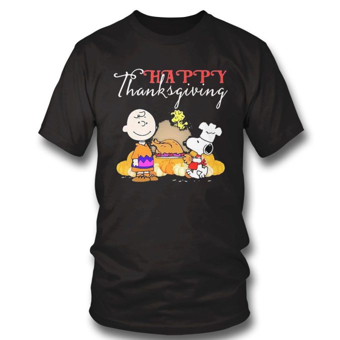 Get Festive with Happy Thanksgiving Snoopy Charlie Peanuts Shirt – Perfect for Thanksgiving and Halloween!