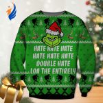 Hate Hate Hate Cute Christmas Grinches Ugly Christmas Sweater Hate Hate Hate Cute Christmas Grinches Ugly Christmas Sweater