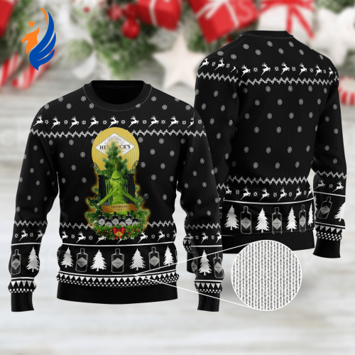 Hendrick’S Gin Grinches Snow Ugly Christmas Sweater